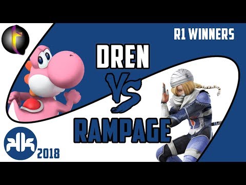 KKON18 Main Event: SSB Wii U - WR1 - Dren vs Rampage