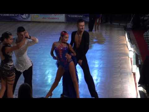 Nikita Olinichenko - Elizaveta Pustornakova RUS European Champ Latin Youth 1/2 Samba