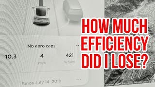 Tesla Model 3 Aero Caps On vs. Off Efficiency Comparison
