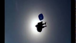 Lady Slips Out of Parachute When Skydiving