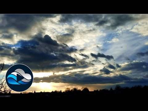 Storm clouds cover the sunset time lapse - Relax in Nature with „Cloud Observe“