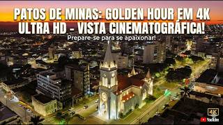 Deslumbrante pôr do sol em Patos de Minas   DJI Mini 4 Pro na hora dourada!