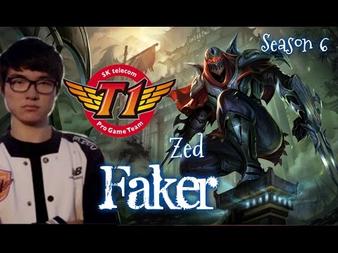 SKT T1 Faker ZED vs Ryze Mid - Patch 6.1 KR | League of Legends