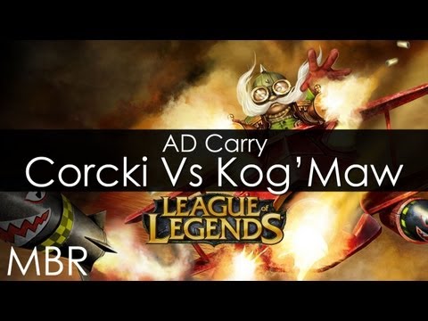 League of Legends - Corki AD Carry Vs Kog' Maw Gameplay - May 2013 - HD
