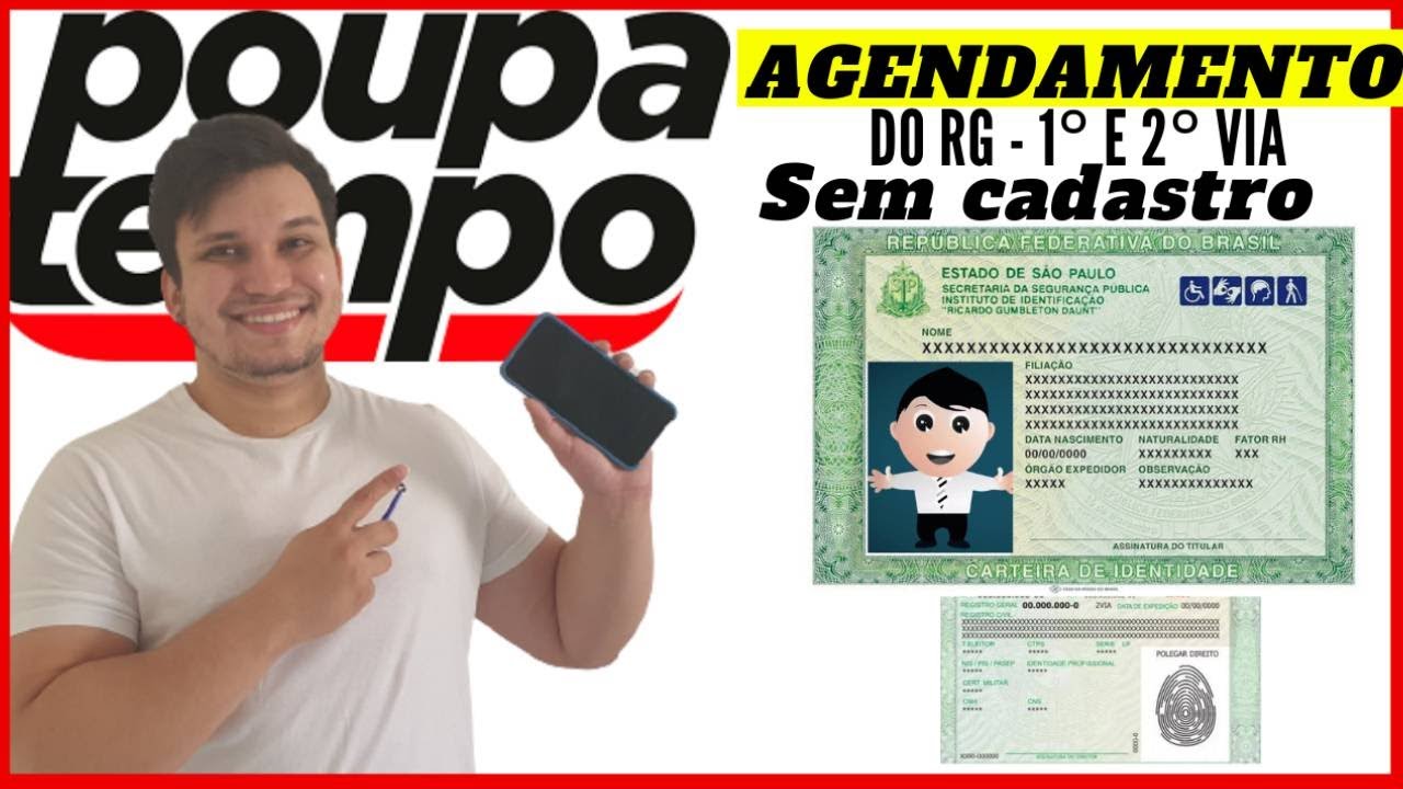 O MELHOR JEITO PARA FAZER O AGENDAMENTO NO POUPATEMPO RG (1° E 2° VIA) COMO AGENDAR SEM CADASTRO.
