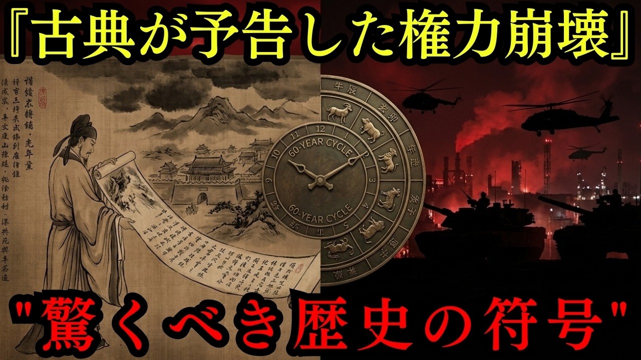 【衝撃】1400年前の予言書が的中？歴史の周期が示す権力崩壊と中心移動。推背図が描く2025年以降の東アジア