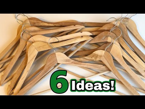 Look What I Did With Wooden Clothes Hangers! Extraordinary 7 Ideas!