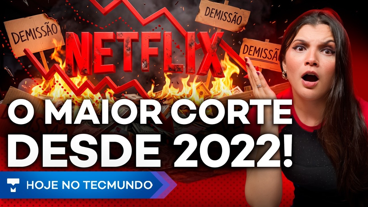 NETFLIX DEMITE 1.000 FUNCIONÁRIOS! GOOGLE LANÇA IA PODEROSA! ENGENHEIRO É PRESO PELO FBI! GTA 6 E +