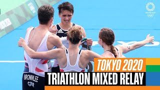 Download lagu Triathlon MIXED relay  🏊🚴🏃| Tokyo Replays mp3