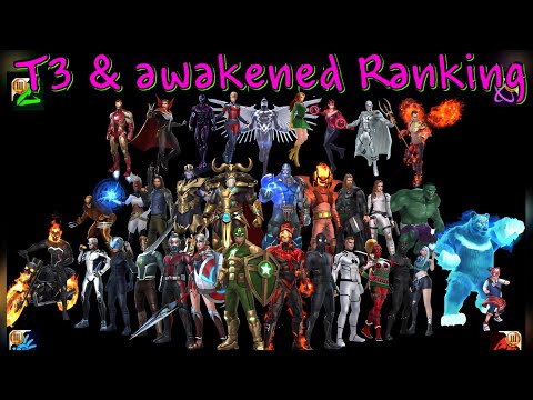 Marvel Future Fight T3 & Awakened Ranking with animations + CTP recommendations
