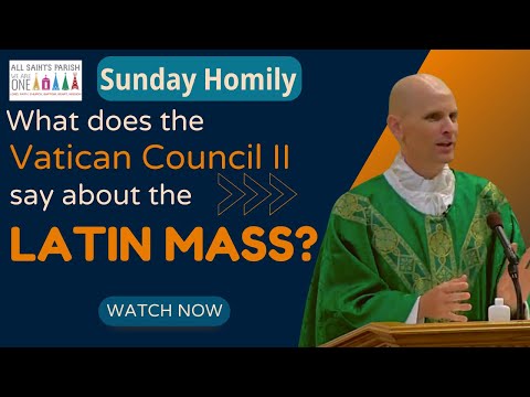 What Does the Vatican II Say About the Latin Mass?  Sunday Homily with Fr. Hollowell 8.27.23