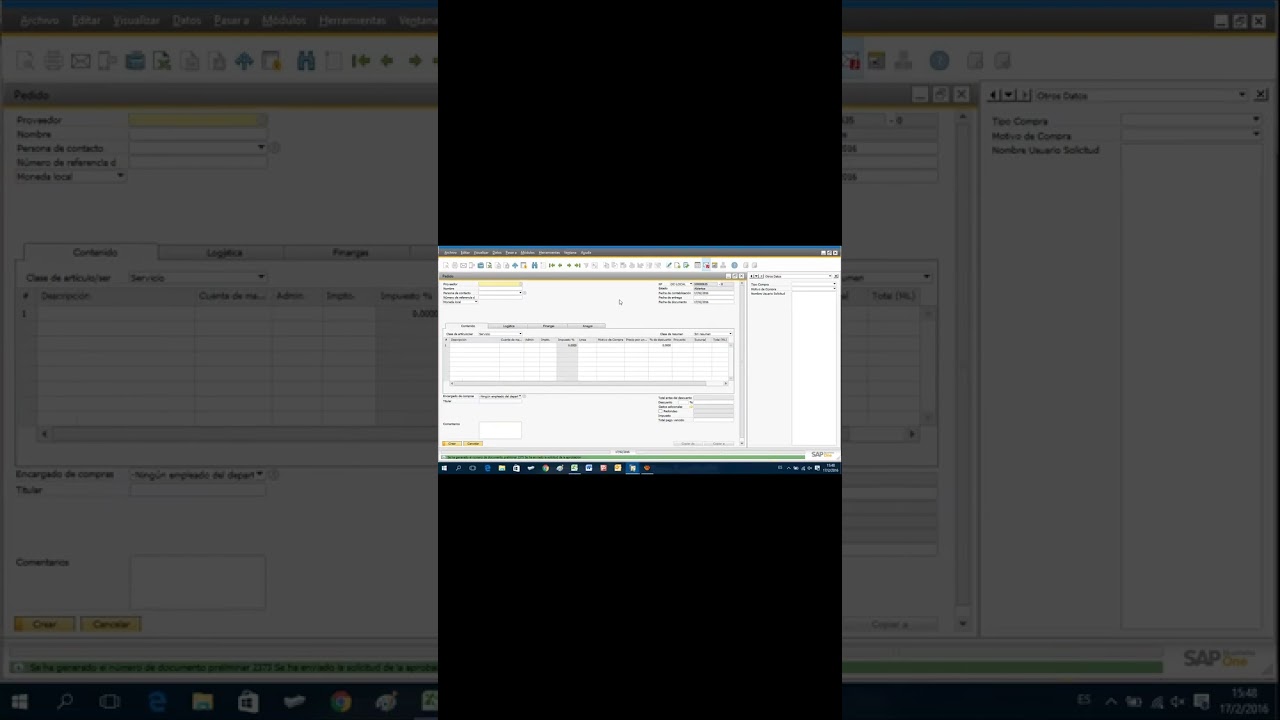 SAP B1 Orden Compra