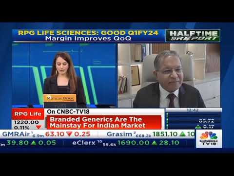 Yugal Sikri, MD, RPG Life Sciences speaks to CNBC-TV18 on business outlook