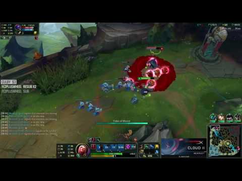 League Of Legends S7 — Quas as Vladimir vs Jax Top  Ranked Gameplay