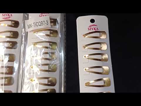 CARTELA TIC TAC COM 12UN METAL DOURADO 3 CM