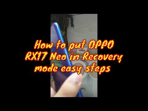 How to put OPPO A3s A5 A7 RX17 Neo in Recovery mode Easy step by step