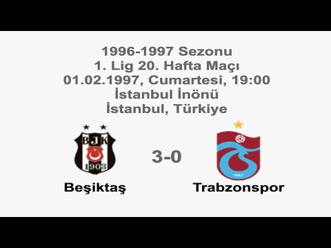 Beşiktaş 3-0 Trabzonspor [HD] 01.02.1997 - 1996-1997 Turkish 1st League Matchday 20 (Ver. 2)