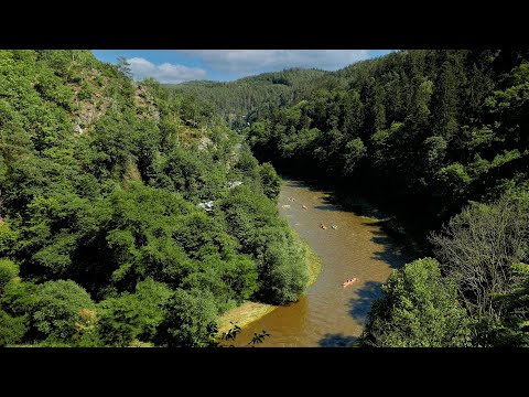 Cyklotrasy 056-  Posázaví, Střed Čech (Putování temnými kaňony)