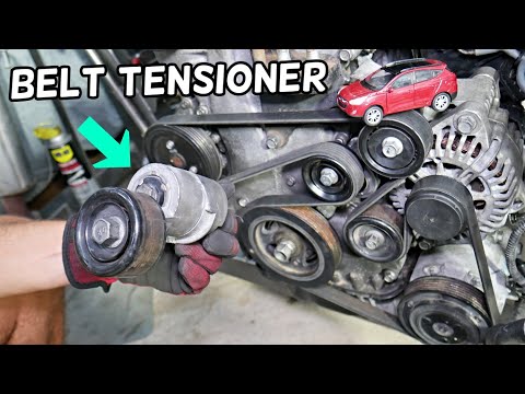 HYUNDAI TUCSON SERPENTINE BELT TENSIONER REPLACEMENT REMOVAL