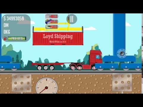 Game Trucker Joe is transporting the container to the construction site of a nuclear power plant