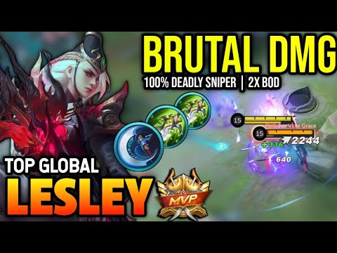 LESLEY BEST BUILD 2023 | TOP GLOBAL LESLEY GAMEPLAY | MOBILE LEGENDS✓