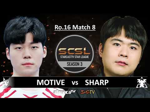 [ENG] SCSL S3 Ro.16 Match 8 (Motive vs Sharp) - StarCastTV English