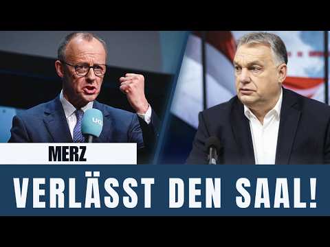 Orban enthüllt alles – Merz verlässt wütend den Sitzungsraum