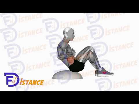 Exercice Crunch sur le Bosu Ball