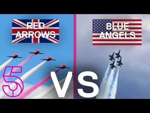 The Red Arrows Vs The Blue Angels | Red Arrows: Take America Documentary | Channel 5