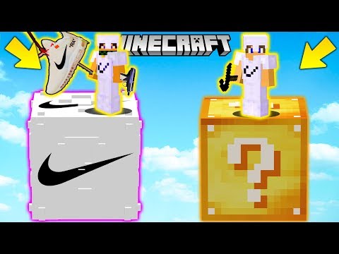SFIDA con i LUCKYBLOCK della NIKE GIGANTI !! - Minecraft ITA