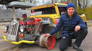 ✅На корче по рельсам в город вместо трамвая! 🚃 Как ты думаешь взлетит или поедет ХотРод?
