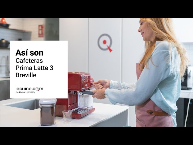 Vídeo relacionado con Breville Prima Latte Cafetera Espresso de Un Solo Toque | Espumador de Leche Automático | Máquina de Café para Capuchinos, Lattes y Más | Bomba Italiana de 15 Bares | Negro | VCF183X