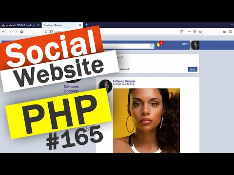 Social Website from scratch Part 8 Profile Page Top Bar | PHP | HTML | CSS | MYSQL Database