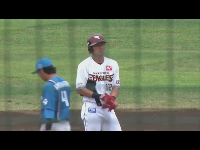 【ファーム】イーグルス・釜元豪がライト線を破る先制タイムリー2ベース!! 2022年5月21日  東北楽天ゴールデンイーグルス 対 北海道日本ハムファイターズ