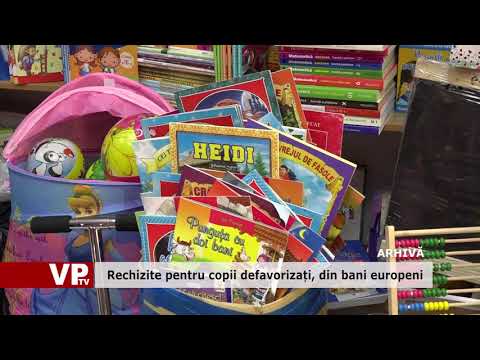 Rechizite pentru copii defavorizați, din bani europeni