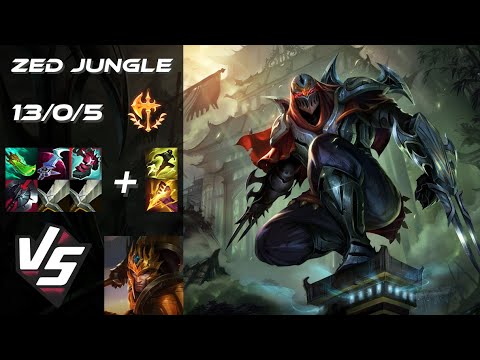 JUNGLE Zed vs Jarvan IV - EU Challenger Patch 25.18