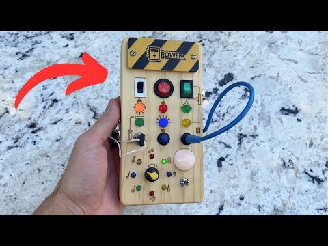 Brighten Up Playtime: Montessori LED Busy Board for 1+ Year Olds Unboxed