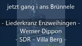 jetzt gang i ans Brünnele - Liederkranz Enzweihingen - (Wener Dippon)  SDR  Stgt.