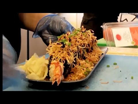 How to make sushi using black sushi rice?