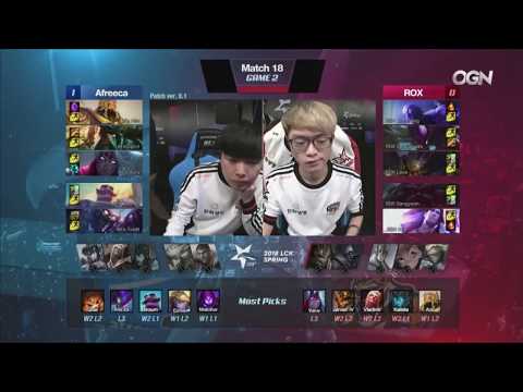 ROX vs AFS Highlights Game 2 - LCK -Spring 2018