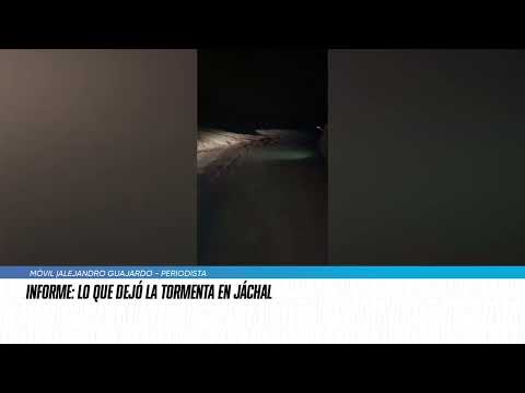 Lo que dejó la tormenta en Jáchal