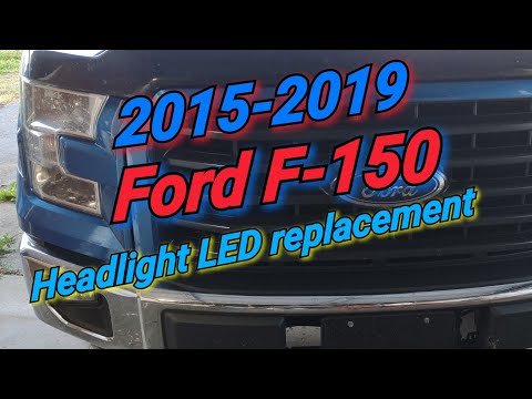 2015-2019 Ford F-150 LED headlight bulb replacement