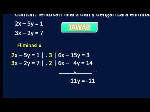 download video viral Cara Eliminasi Linear, download Cara Eliminasi Linear gratis, unduh video Cara Eliminasi Linear