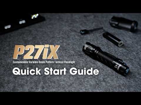 Video návod Nitecore P27iX — rýchly štart Quick Start Guide