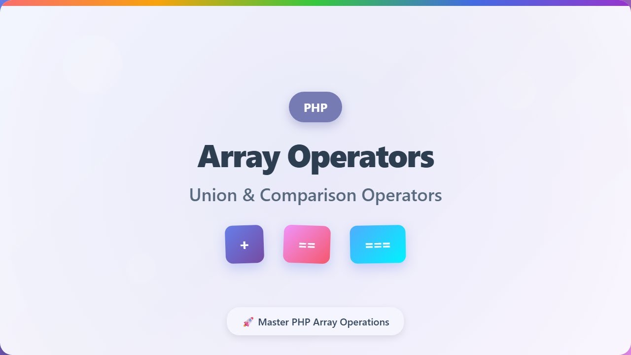PHP Array Operators: Union, Equality, and Identity Explained for Beginners