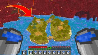 How I Put An Entire Ocean In The Nether In Minecraft Hardcore