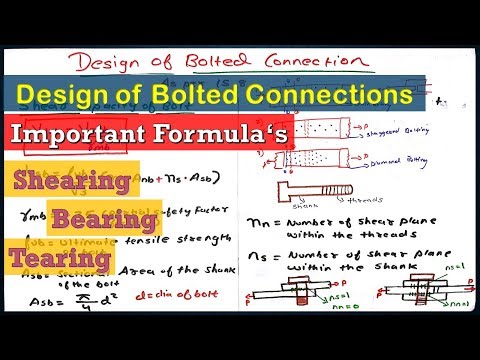 Design of Bolted Connections | Design of Steel Structures