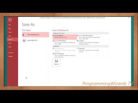 C# Live Courses S1E4 : Contacts Management System - Create Access Database
