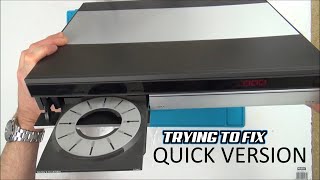 QUICK VERSION - B&O 1985 CD Player BeoGram CD50 - Trying to FIX