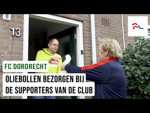 Supporters FC Dordrecht sluiten 2021 af met oliebollen
